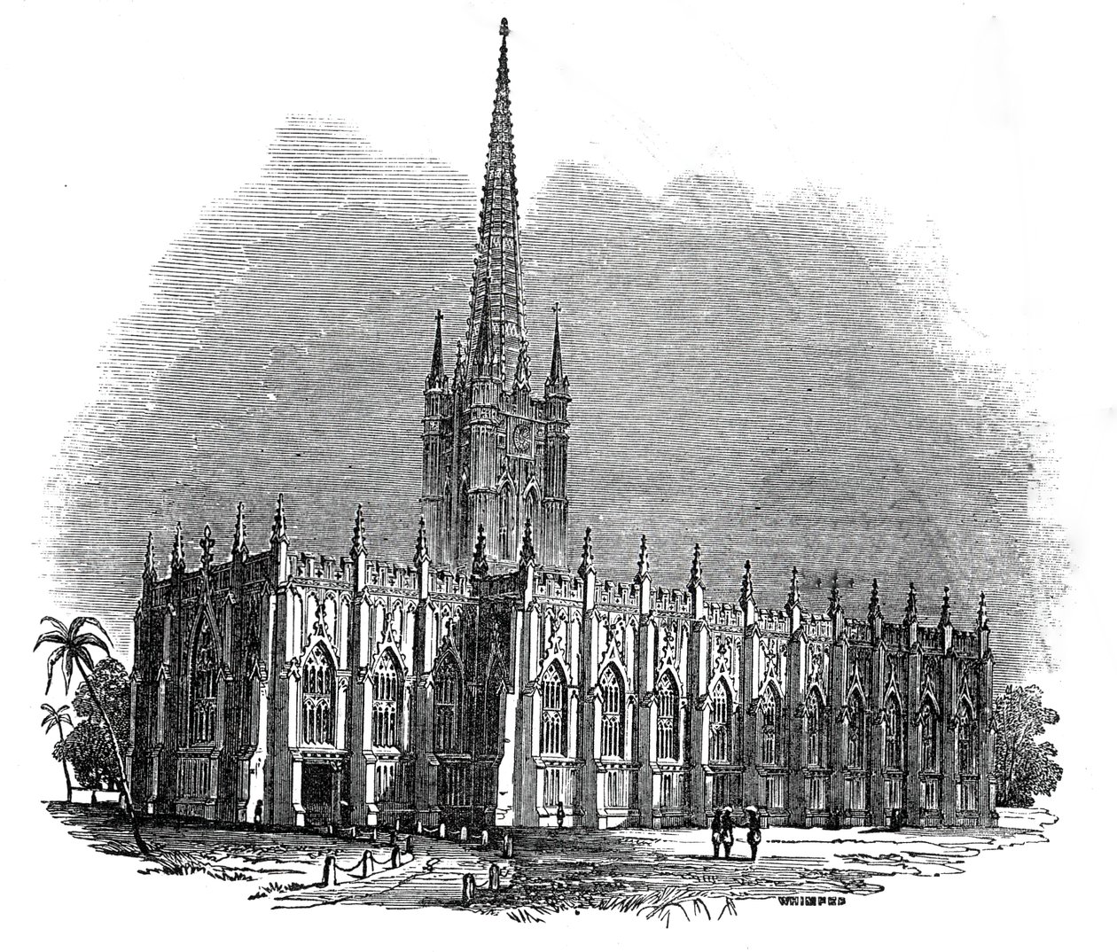 Cattedrale di San Paolo, Calcutta da Josiah Wood Whymper
