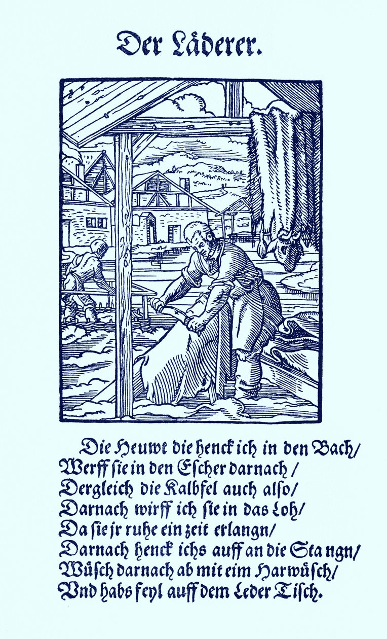 Conciatore di pelle da Jost Amman