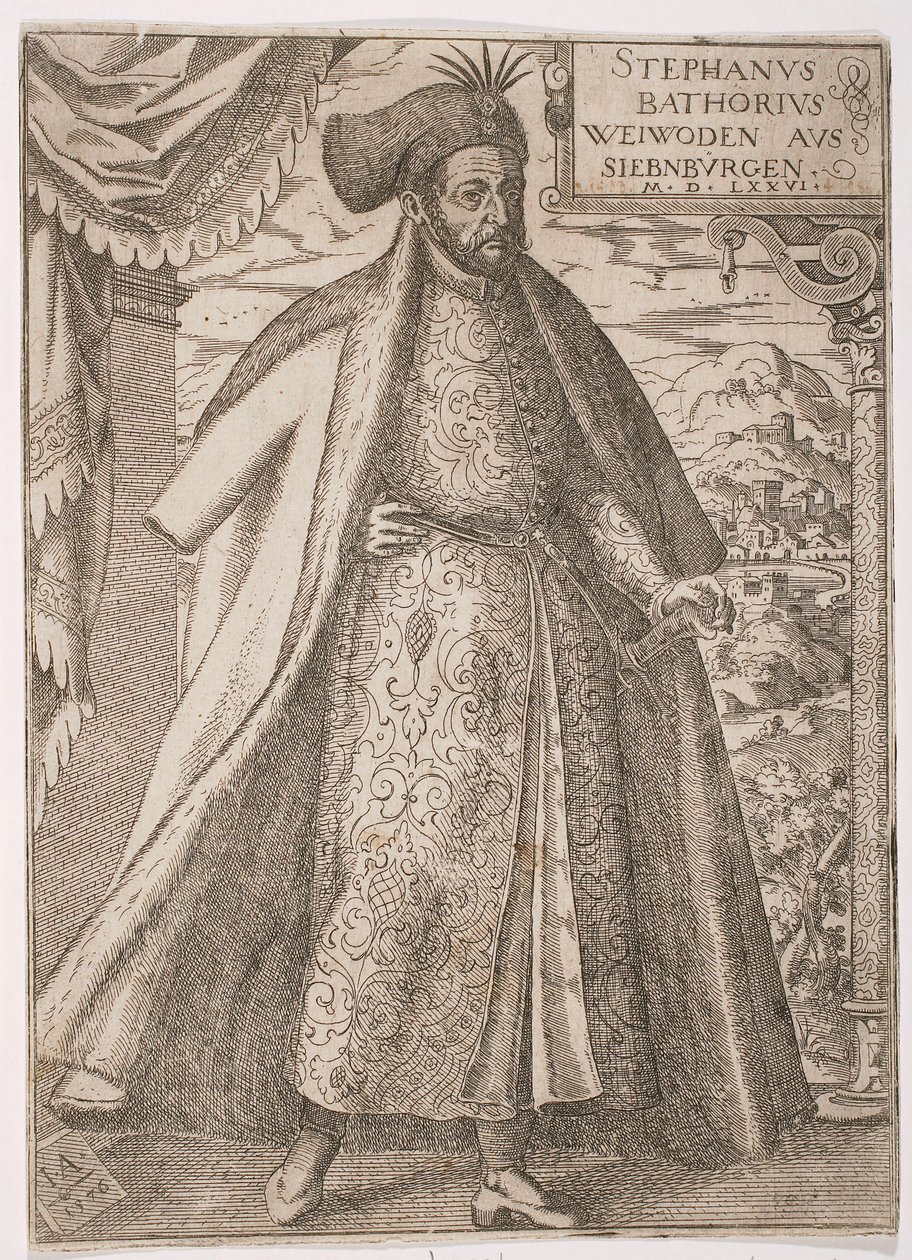 Ritratto di Stefano Báthory da Jost Amman