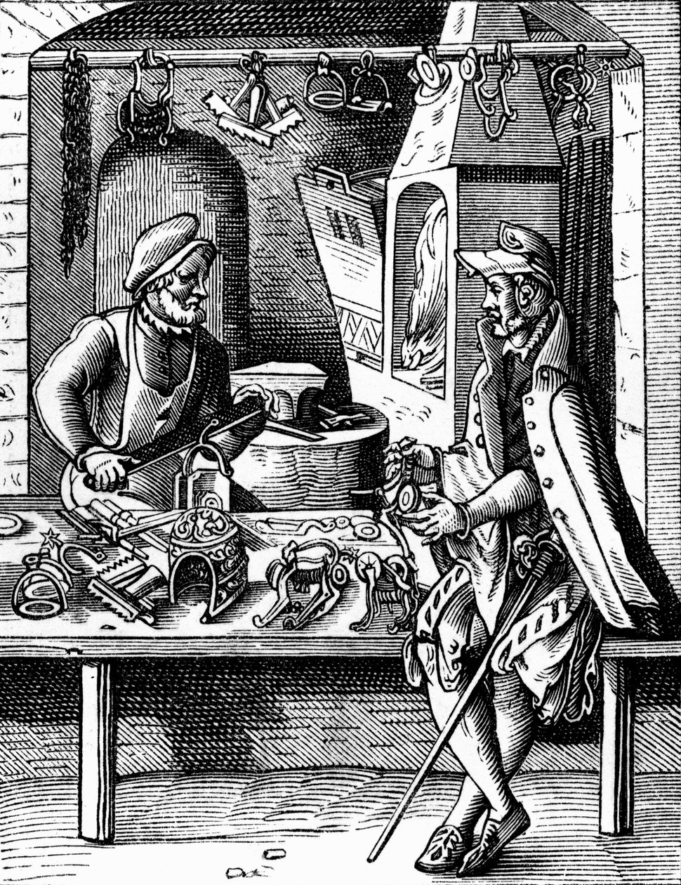 Fabbricante di speroni da Jost Amman