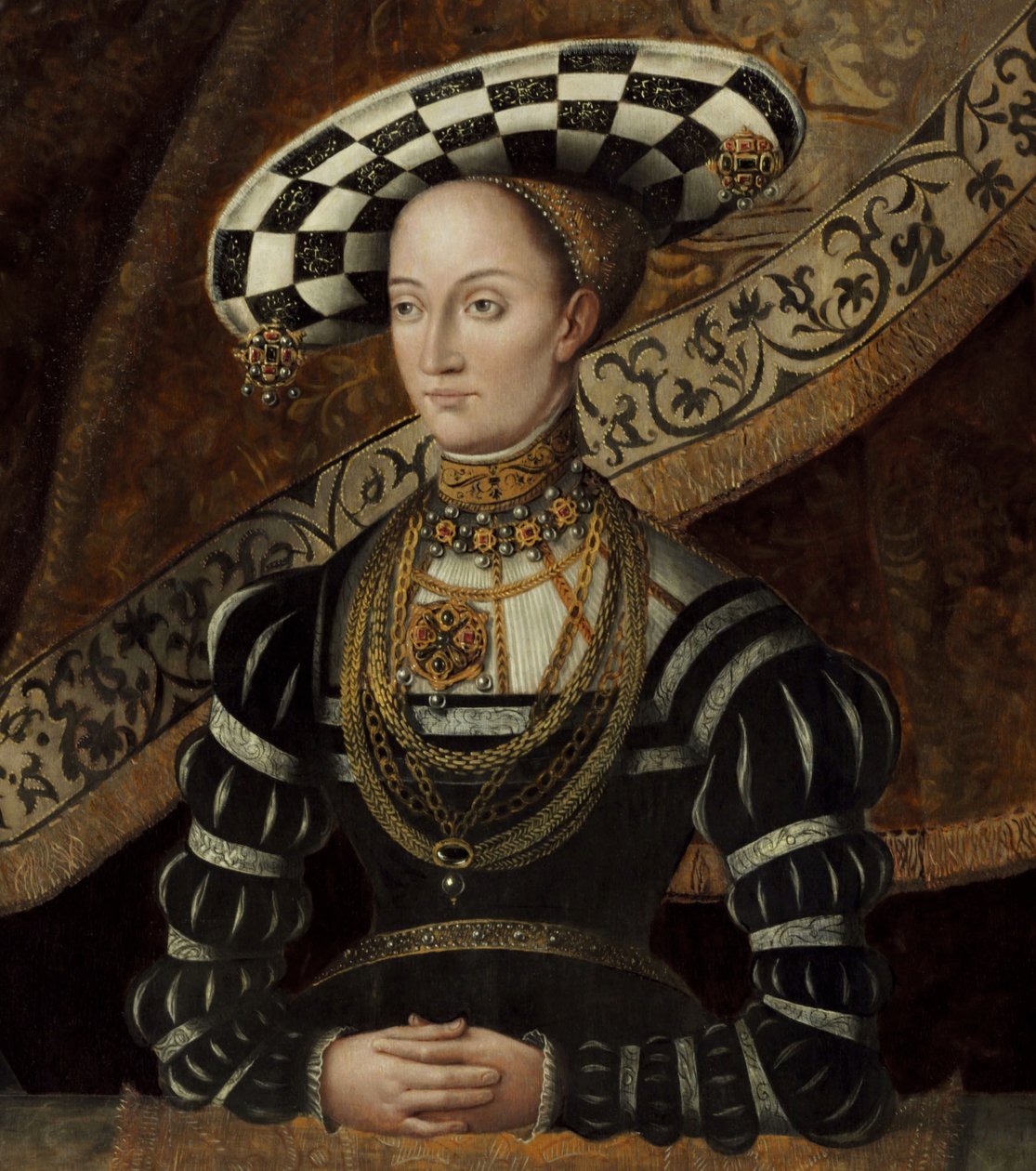 Tedesco: Doppelbildnis Philipps des Großmütigen und seine Frau Christine, geborene Herzog von Sachsen Doppio ritratto di Philipps des Großmütigen e di sua moglie Christine da Jost vom Hoff