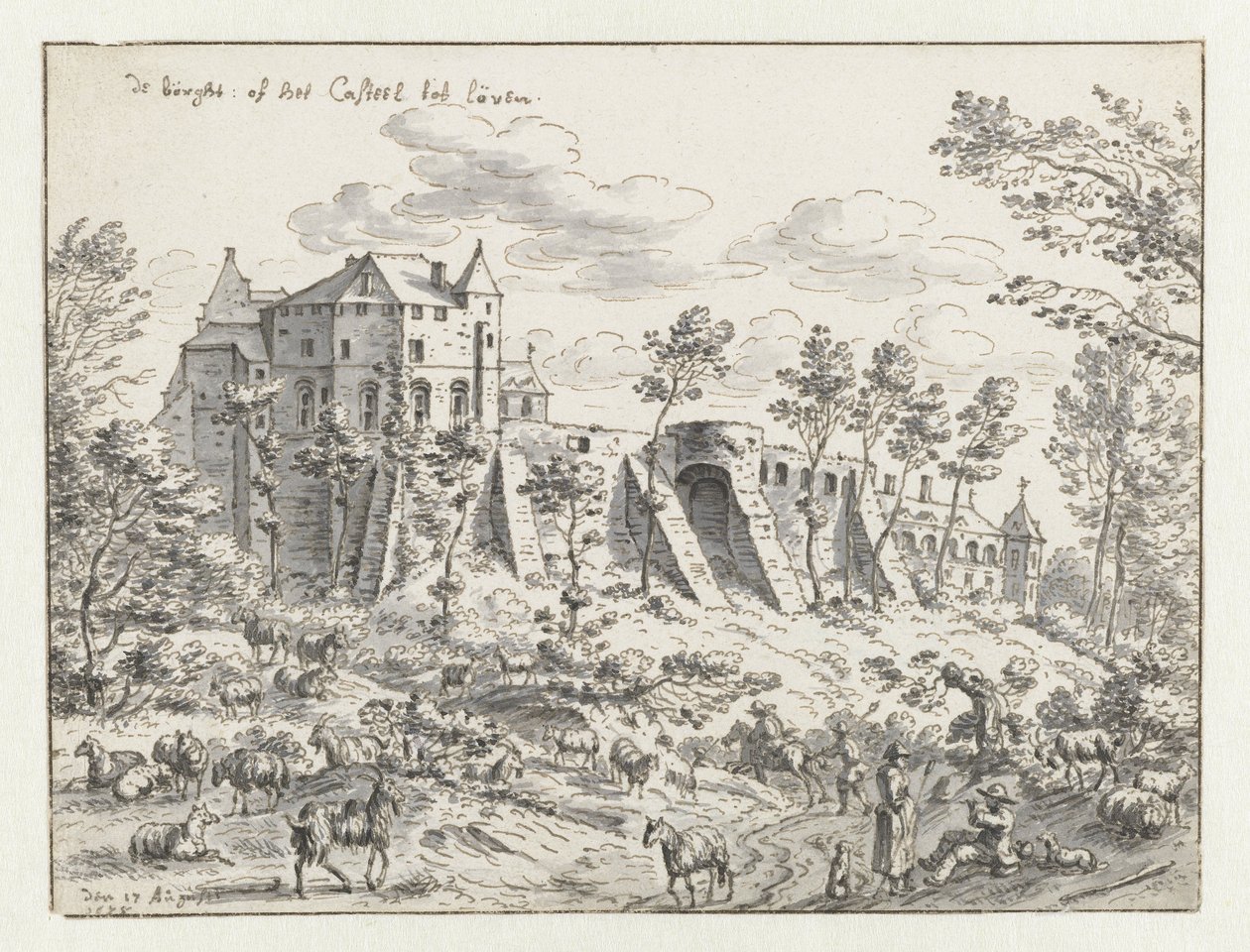 Castello di Leuven, 1675 da Josua de Grave