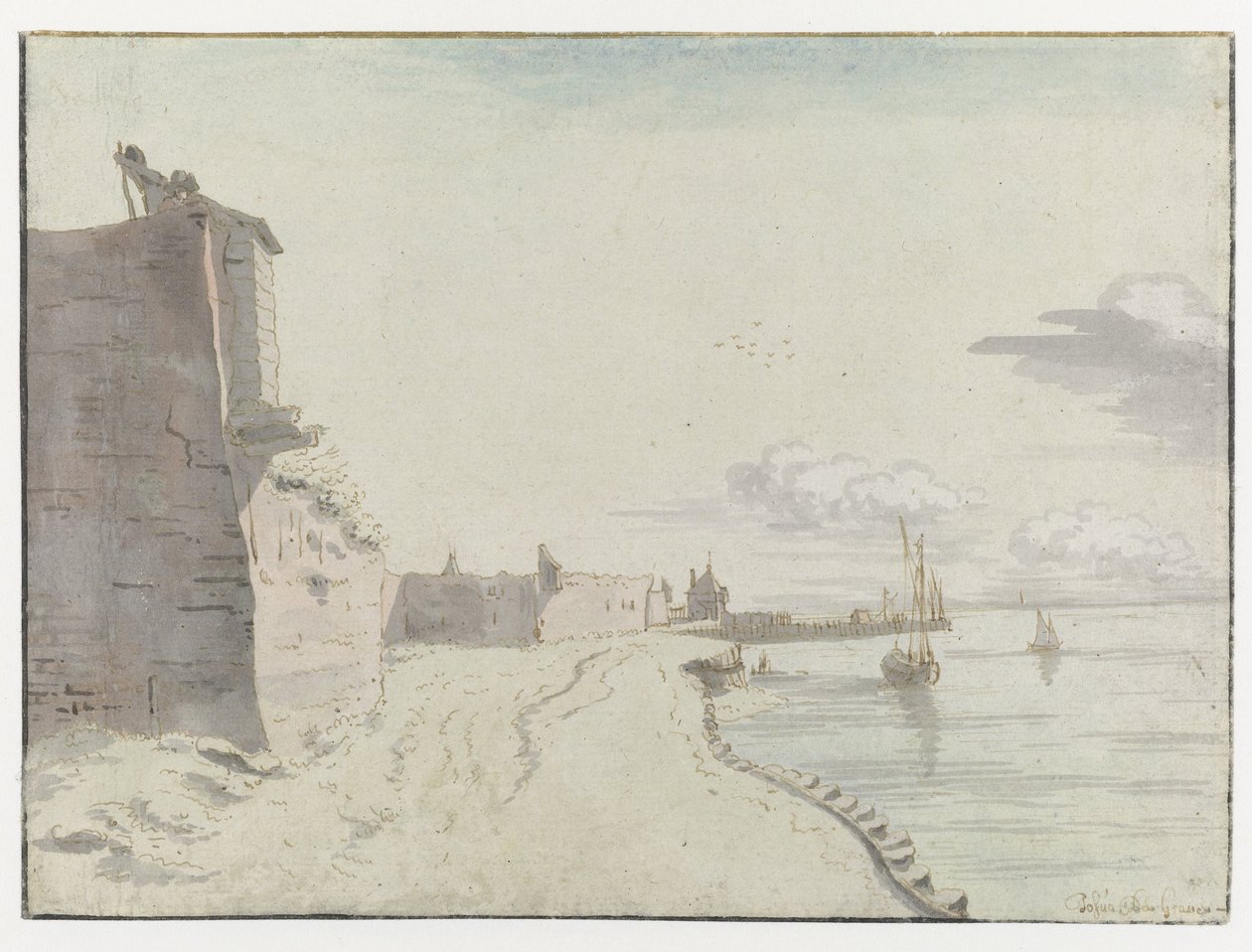 Veduta del Bastione Waterschans, Bergen op Zoom da Josua de Grave