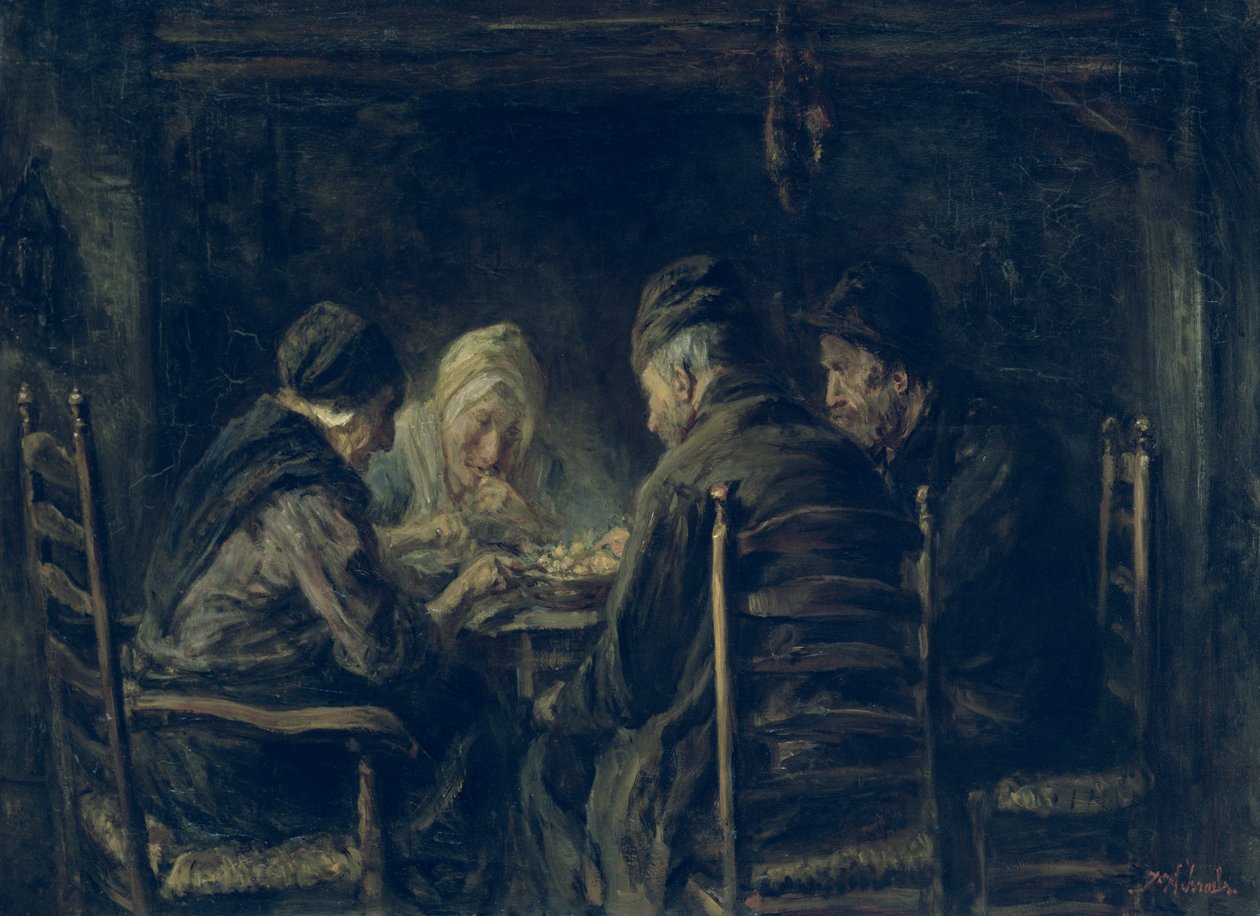 I mangiatori di patate, 1902 da Jozef Israëls