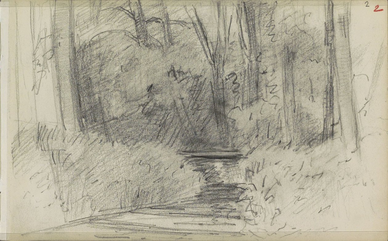 Fiume in un bosco da Jozef Israëls