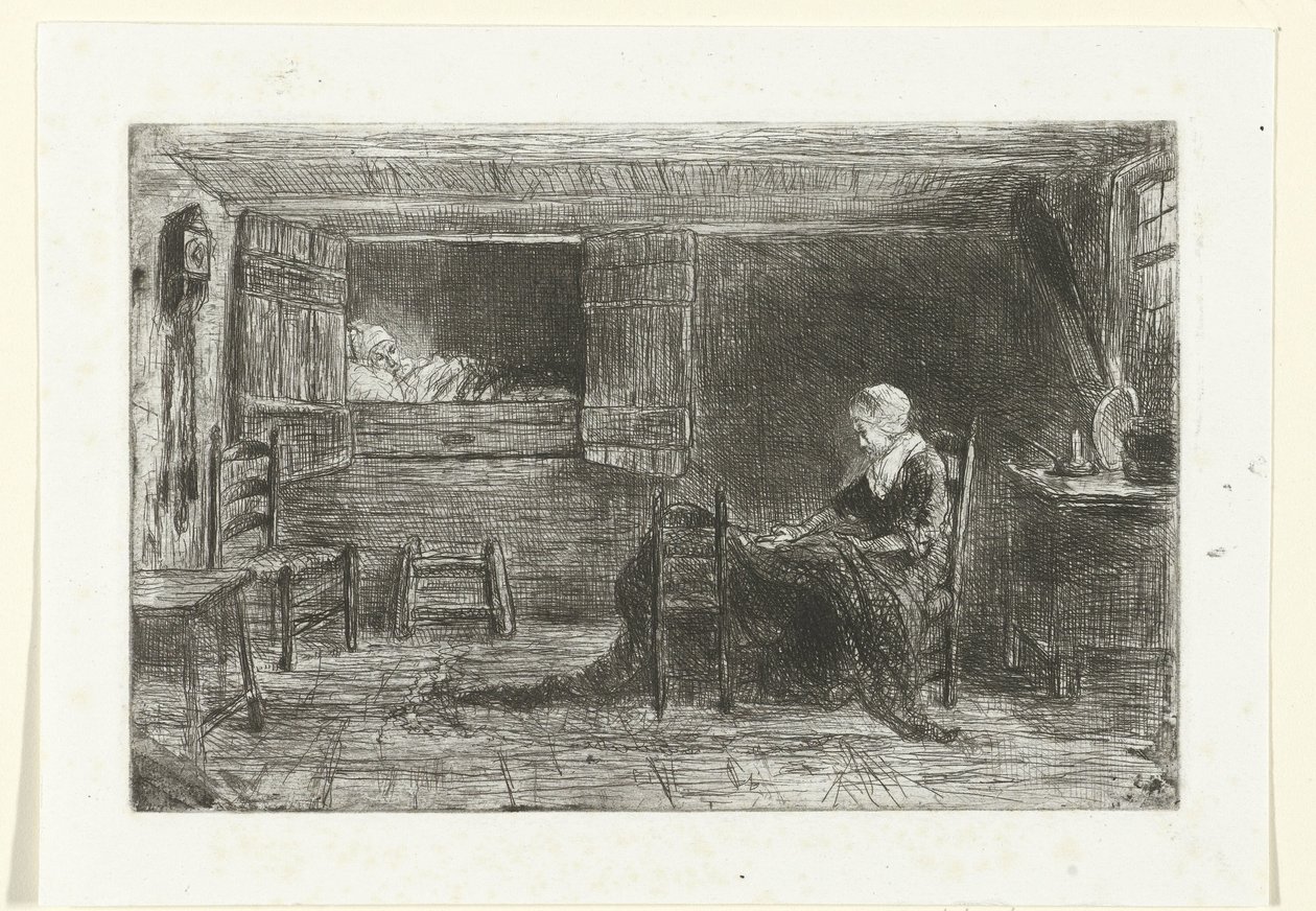 Due figure in un interno da Jozef Israëls (possibly copy after)