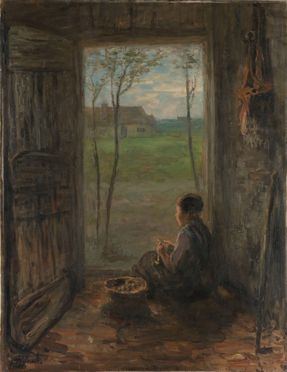 Una scena di Laren da Jozef Israëls