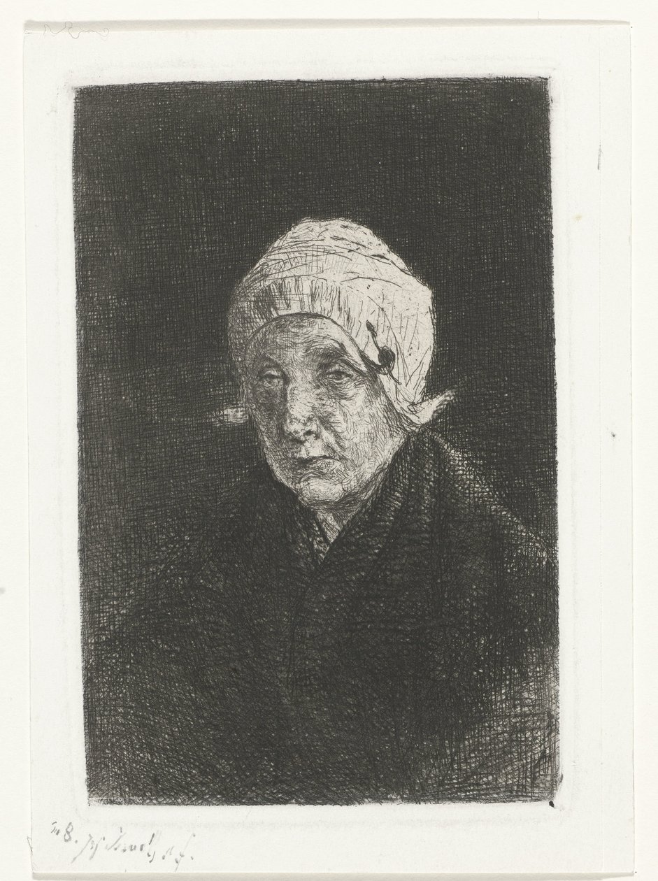 Vecchia donna di Katwijk da Jozef Israëls