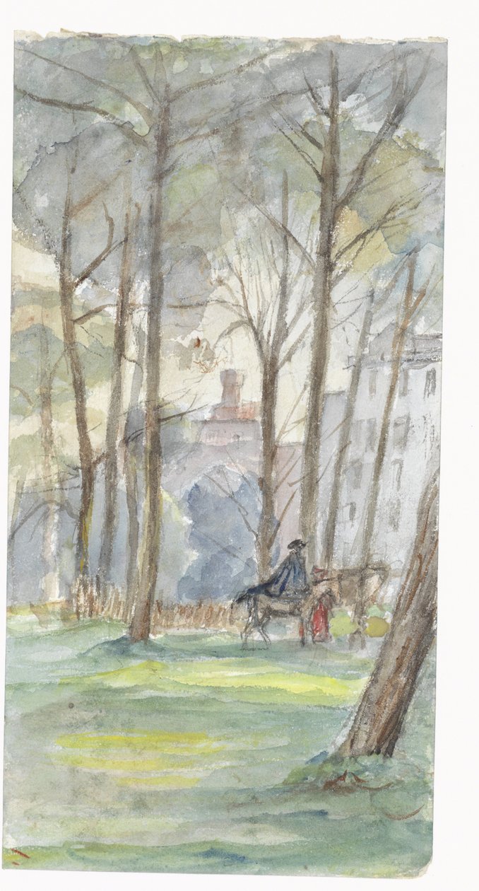 Parco con figure a cavallo da Jozef Israëls