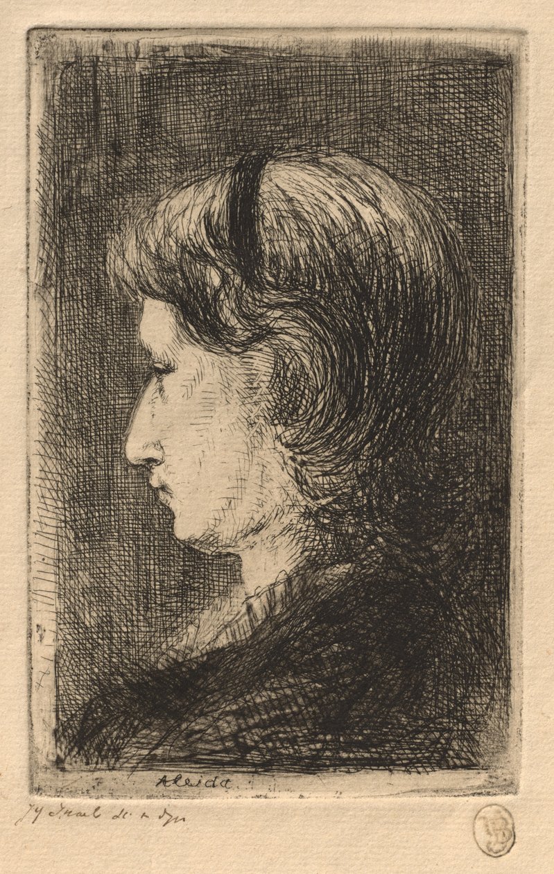 Ritratto di Mrs. Israëls, 1875 da Jozef Israëls