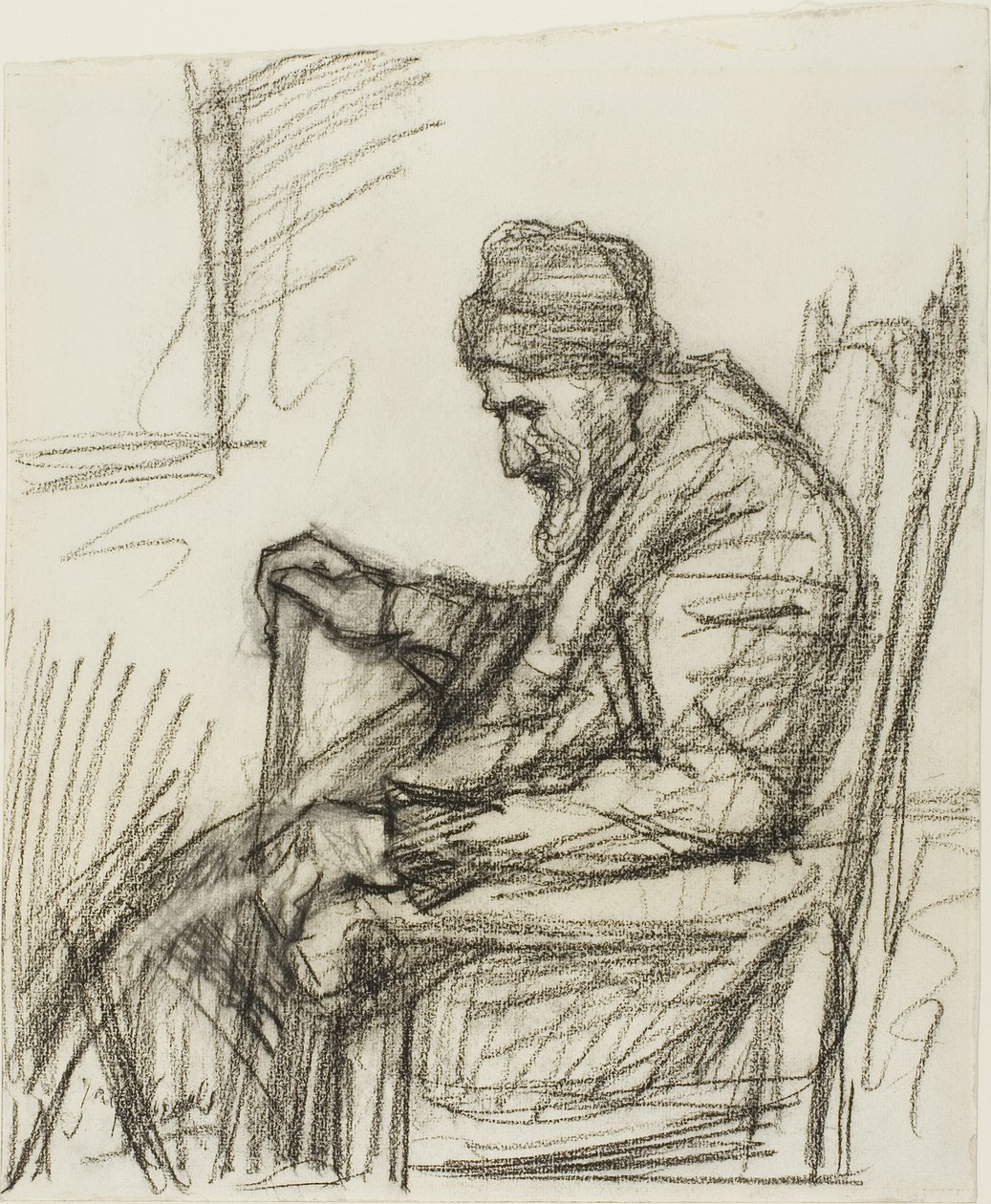 Vecchio seduto da Jozef Israëls