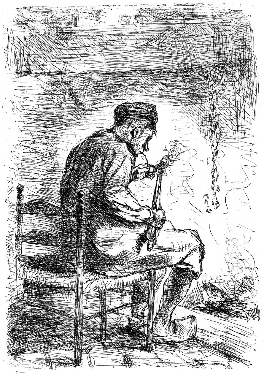 Il fumatore, c1880-1882 da Jozef Israëls