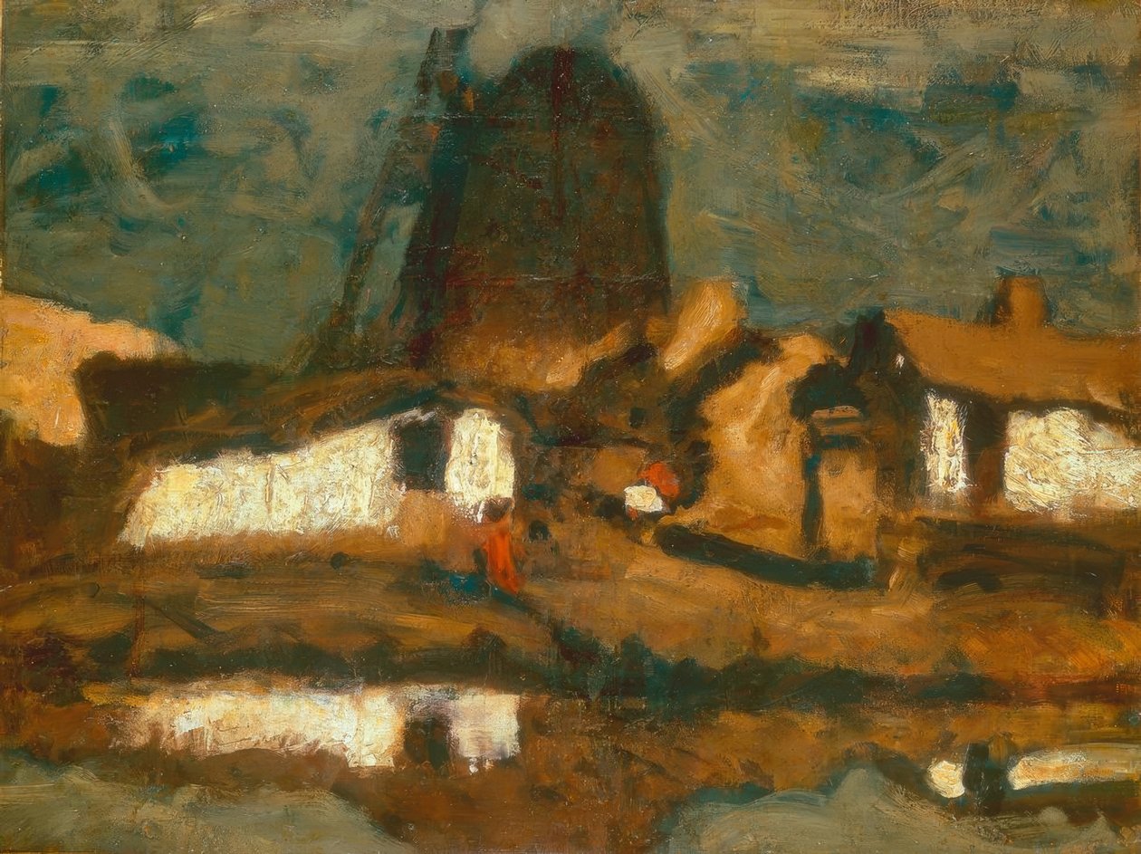 Paesaggio con mulino a vento da Jozef Koszta