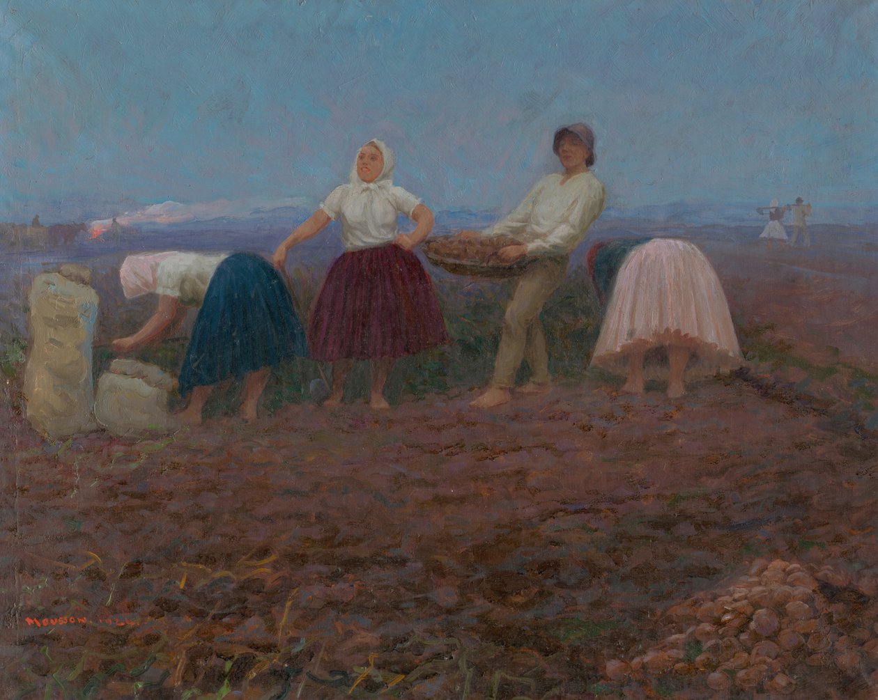 Raccolta di patate da Jozef Teodor Mousson