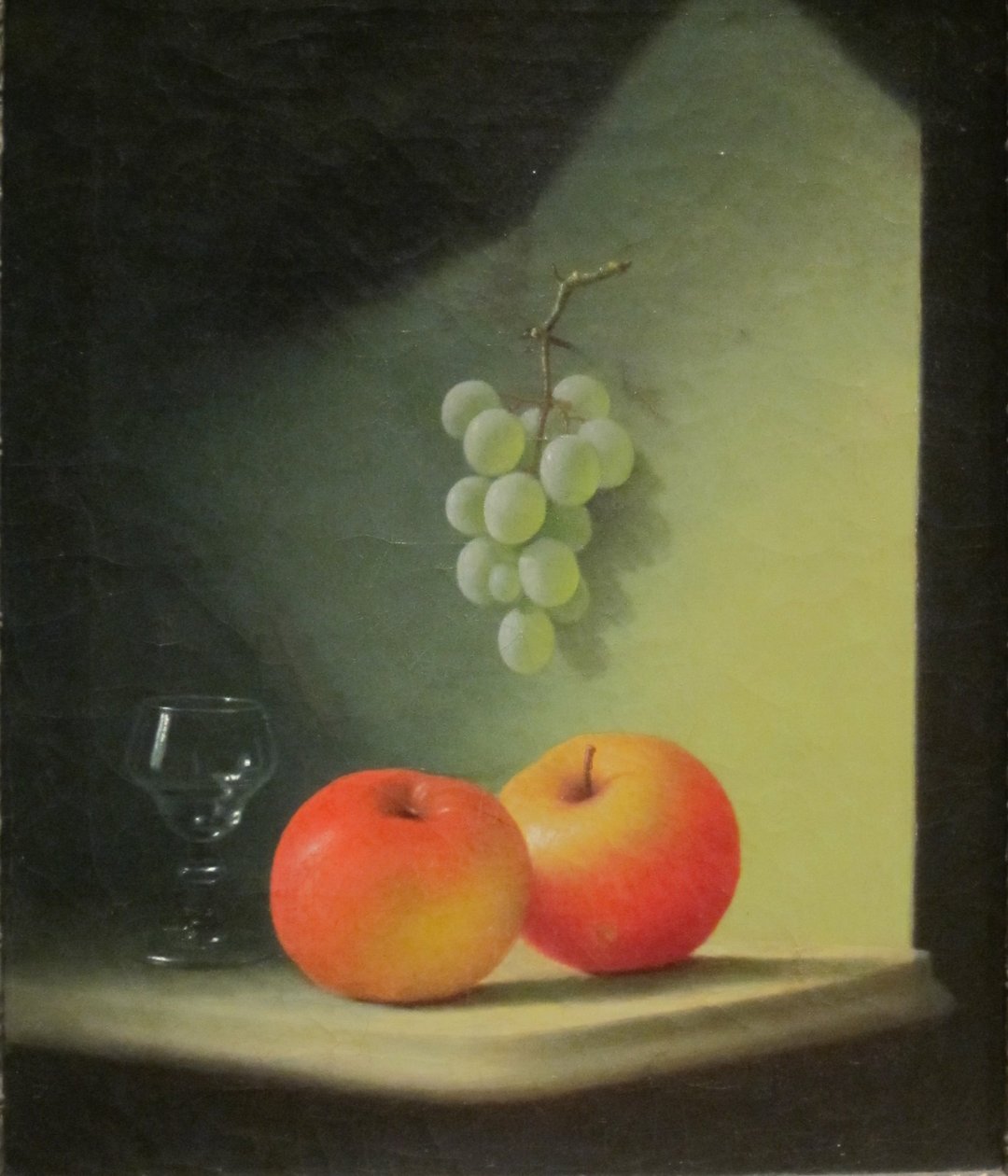 Natura morta con mele e uva da Jr. Edward Edmondson
