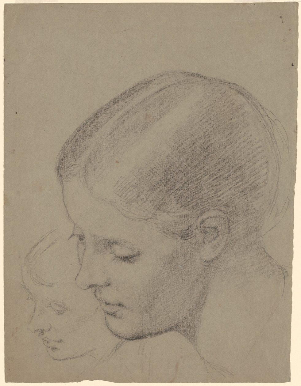 Studi di una testa femminile da Jr. Enoch Wood Perry