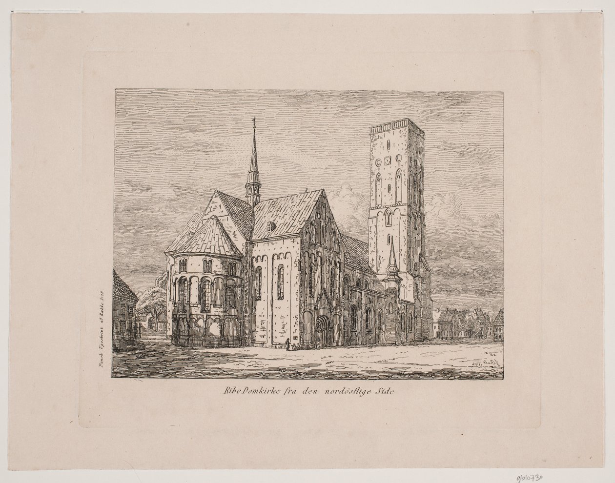 Cattedrale di Ribe dal lato nord-est da Jørgen Roed