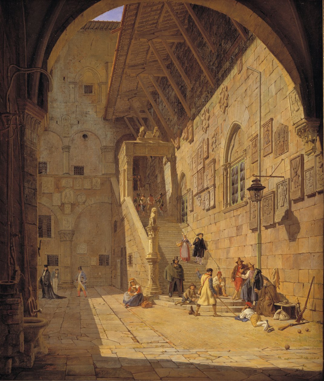 Il cortile del Palazzo del Bargello. Firenze da Jørgen Roed