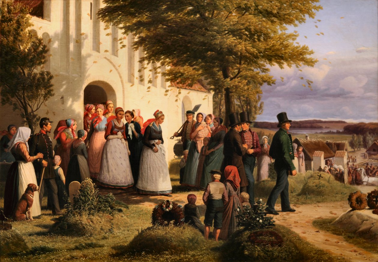 Viaggio di nozze dal nord della Zelanda, dove il soldato di ritorno trova la sua fidanzata come sposa di qualcun altro da Jørgen Sonne