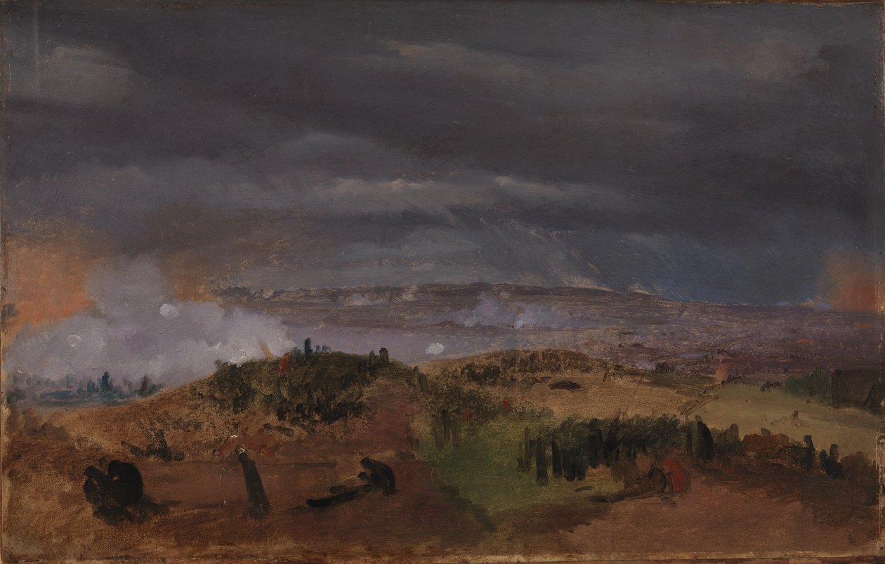 La battaglia di Isted 25 luglio 1850. Studio da Jørgen V. Sonne