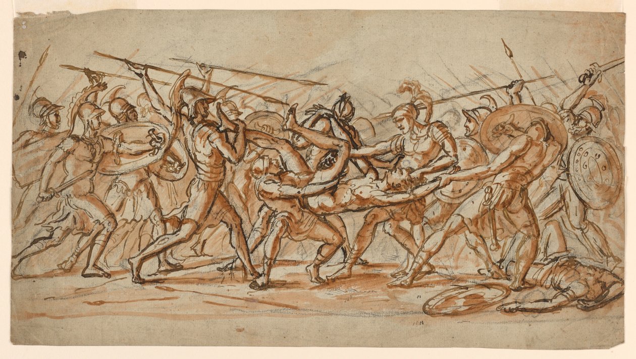 La Battaglia per il Corpo di Patroclo da Jérôme Martin Langlois