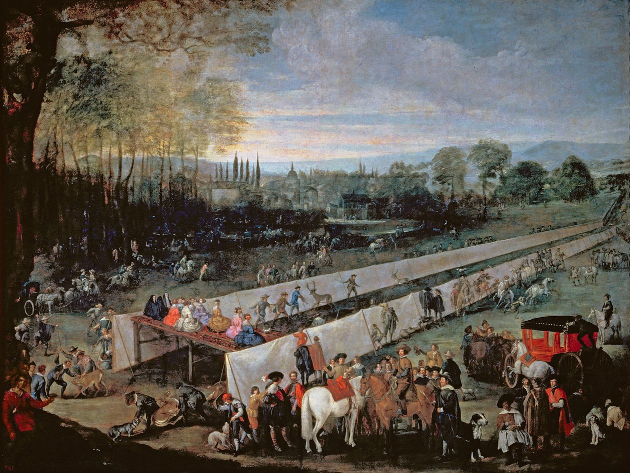 La Caceria del Tabladillo, Aranjuez da Juan Bautista Martinez Del Mazo