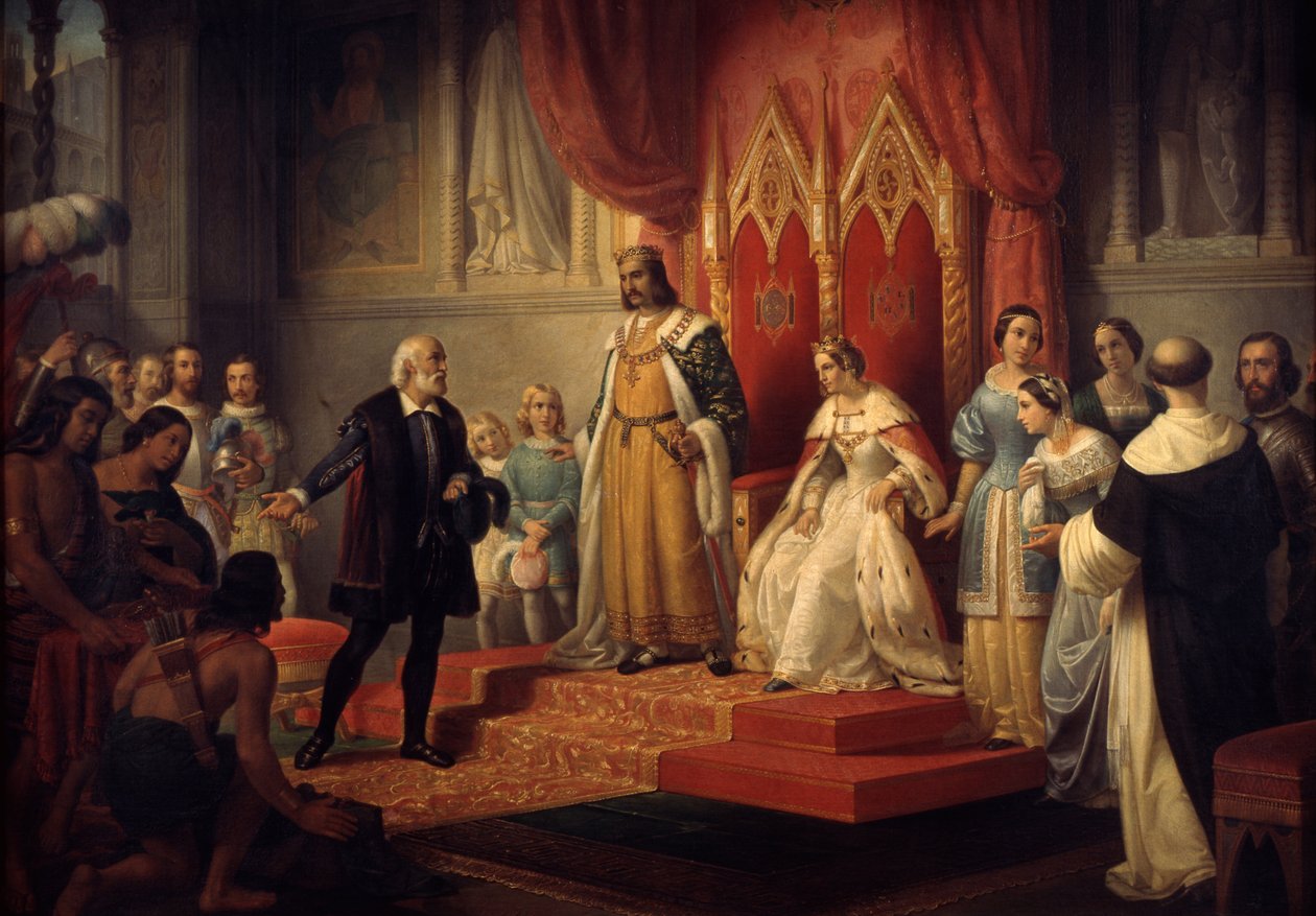 Cristoforo Colombo alla corte dei Re Cattolici da Juan Cordero