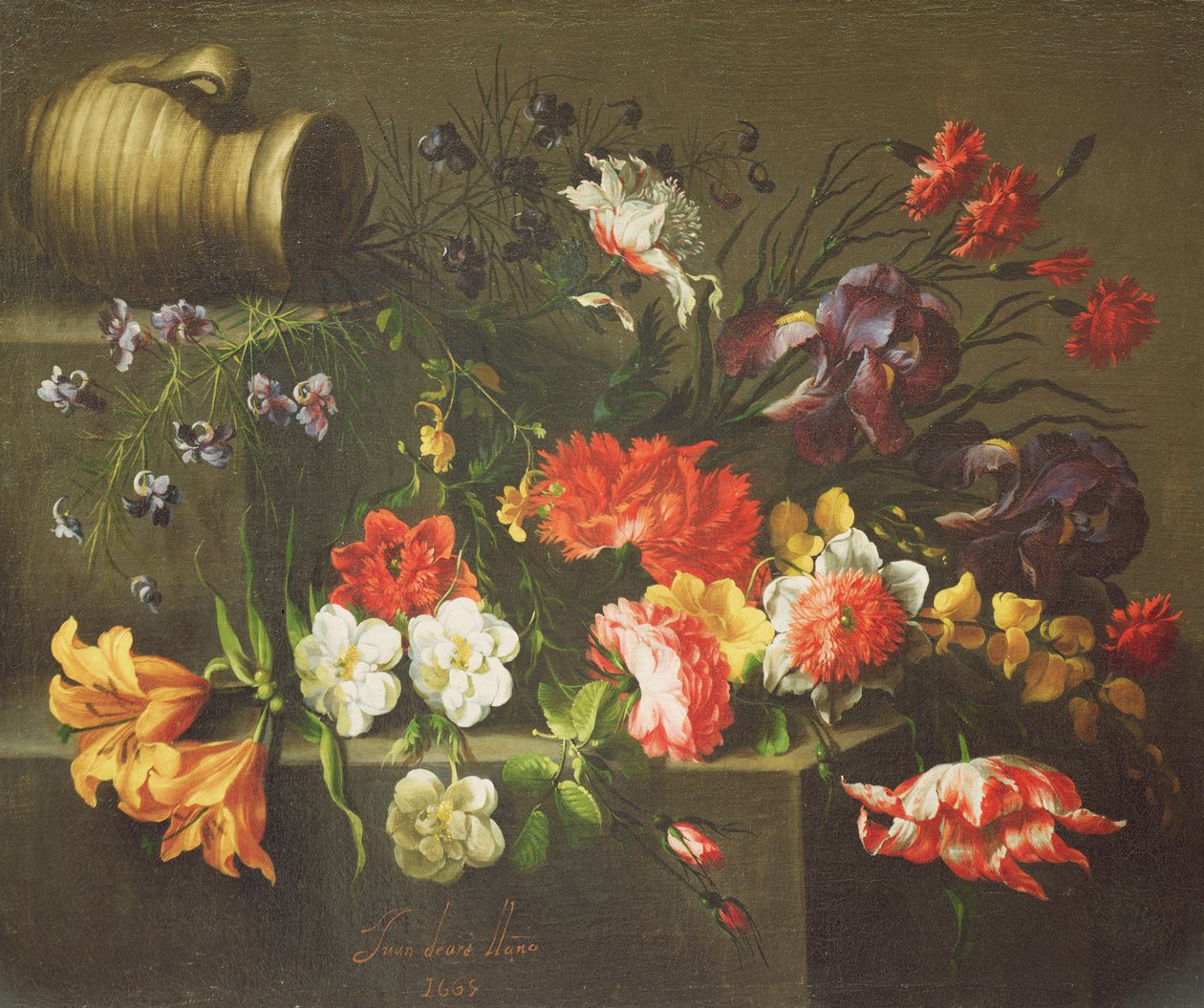 Fiori su un davanzale da Juan de Arellano