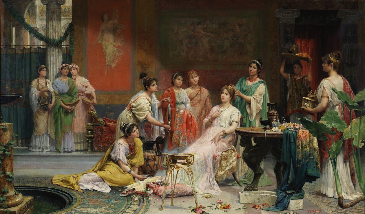 Toilette di una dama romana da Juan Giménez Martín
