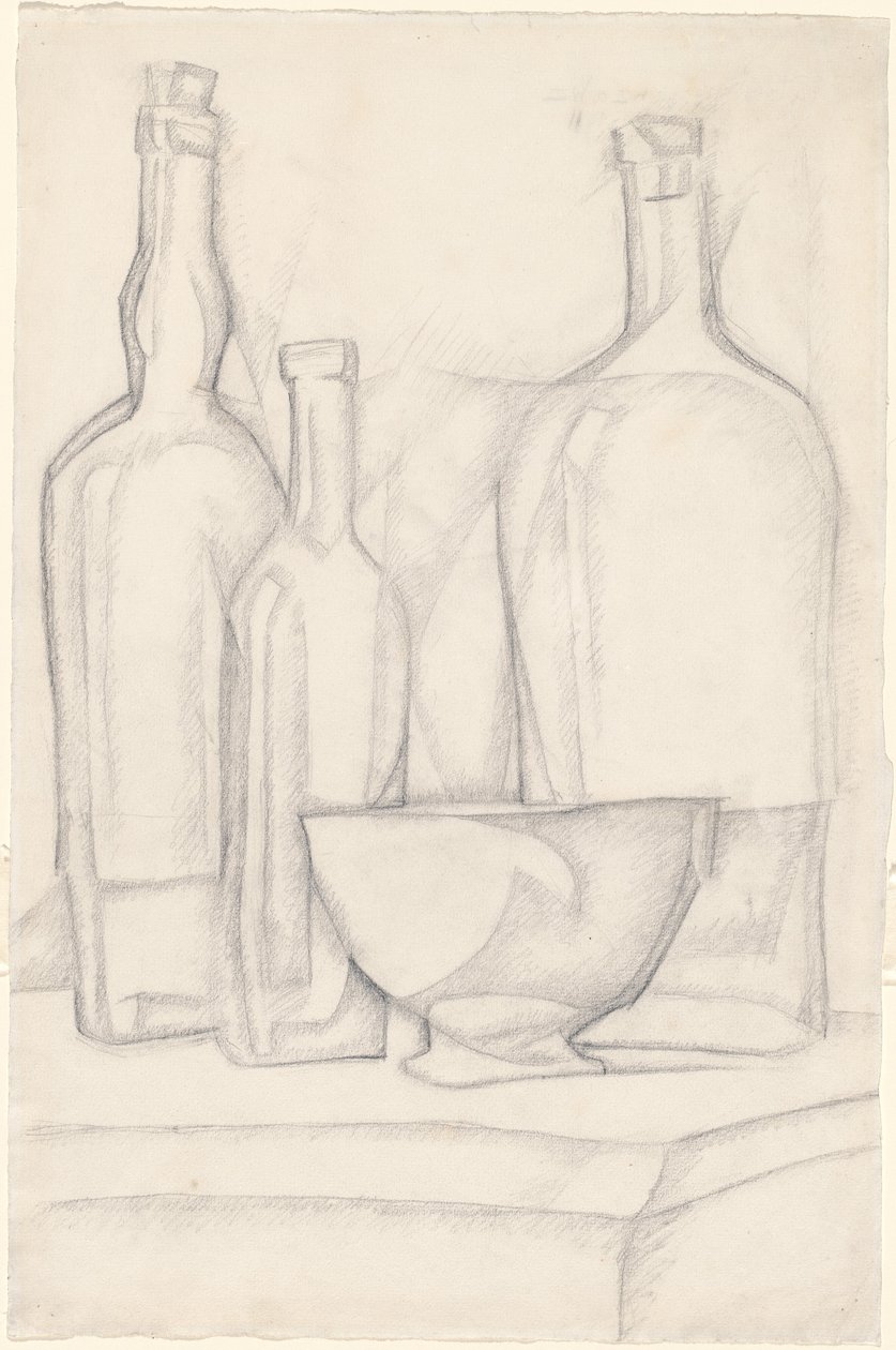 Bottiglie e ciotola da Juan Gris