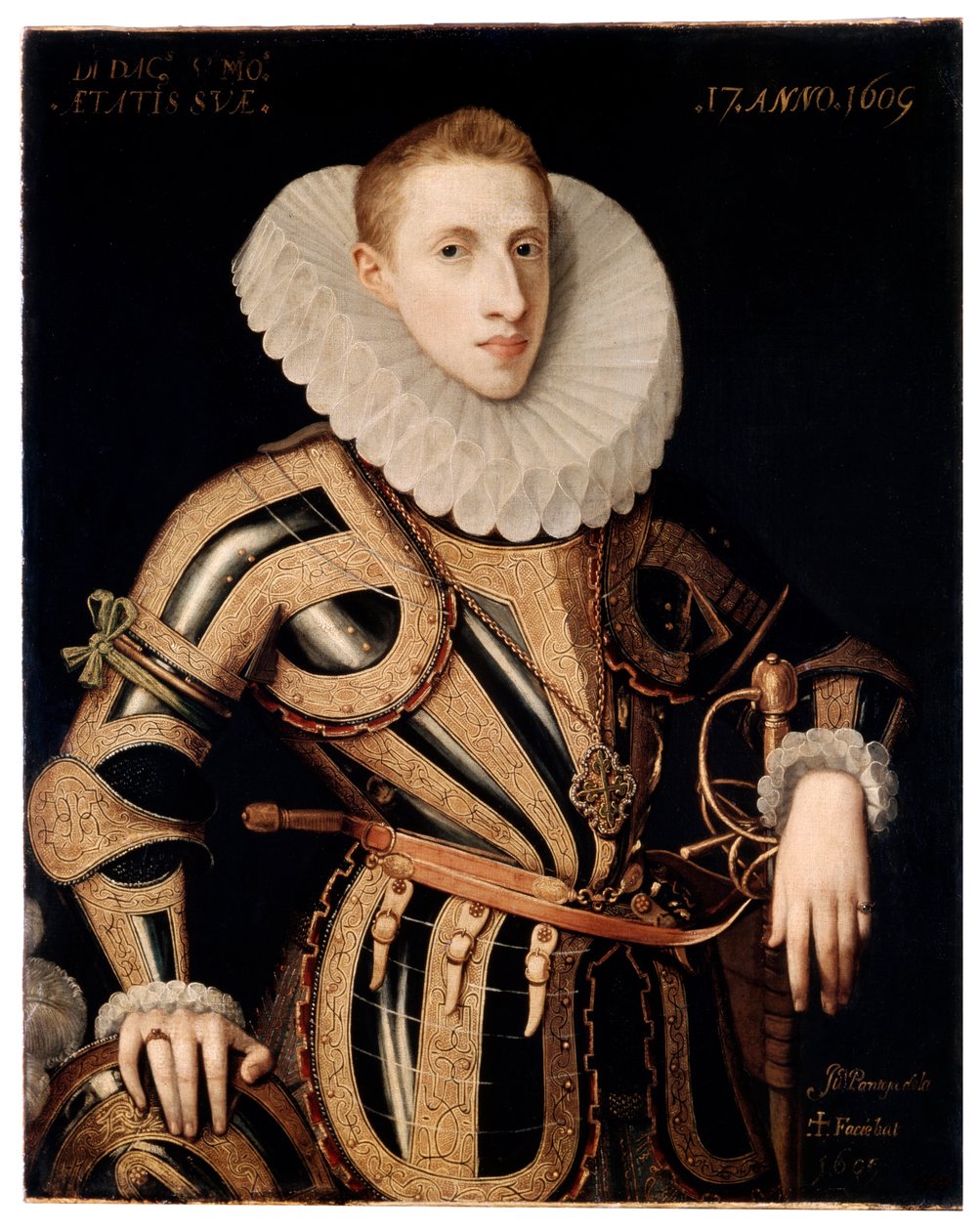 Ritratto di Don Diego de Villamayor, 1605 da Juan Pantoja de la Cruz