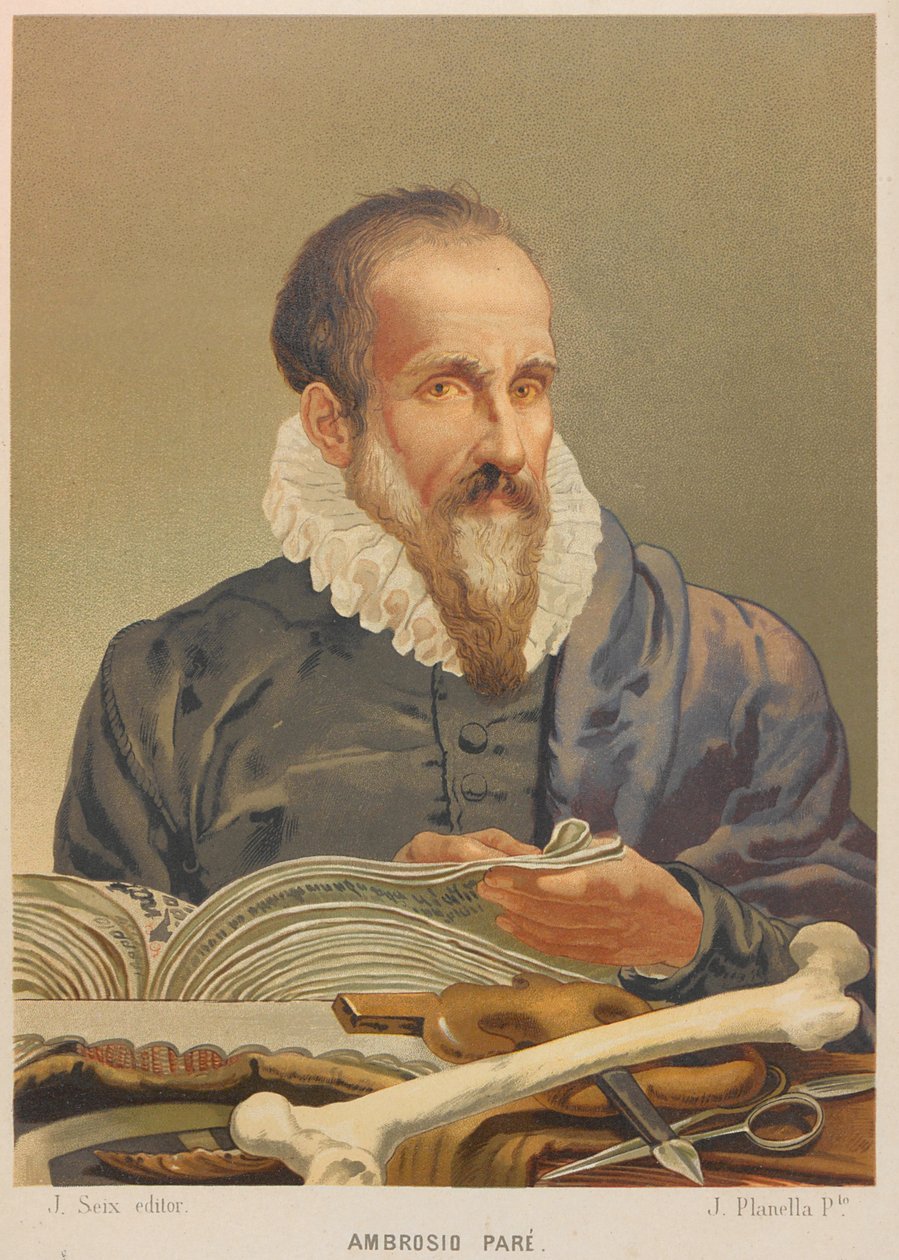 Ritratto di Ambroise Paré, 1879 da Juan Planella y Rodríguez