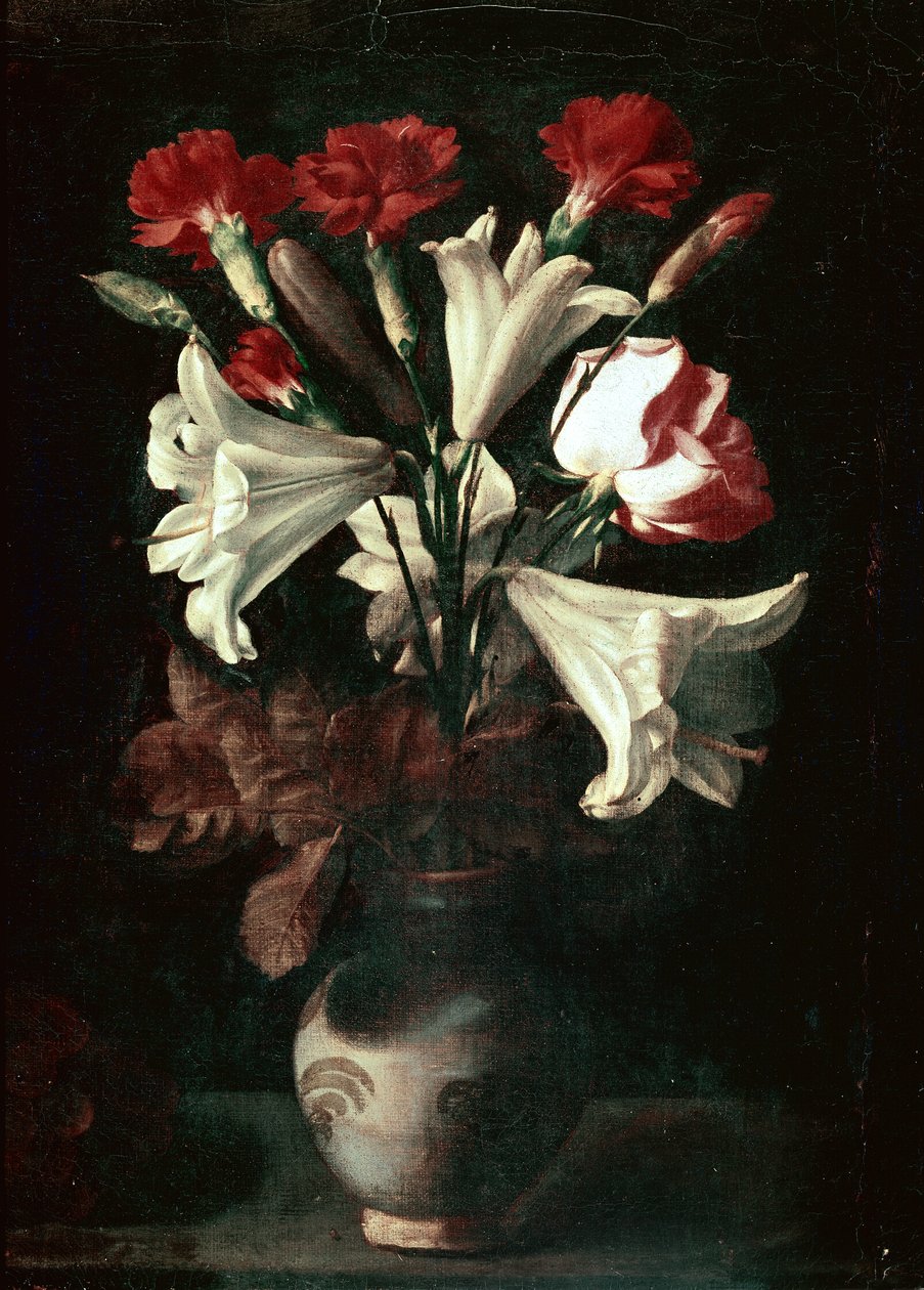 Florero (Gigli e garofani in un vaso) da Juan de (attr. to) Zurbaran