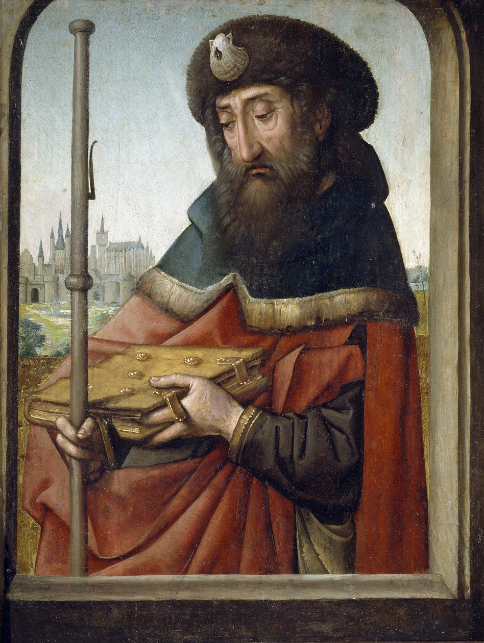 San Giacomo il Maggiore come pellegrino da Juan de Flandes