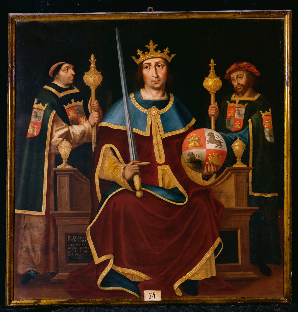 San Ferdinando Intronizzato con Due Cortigiani da Juan de Juanes