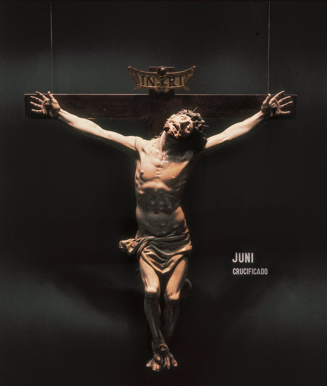 Crocifissione. Scultura di Juan de Juni (1507-1577). Scultura in legno. da Juan de Juni