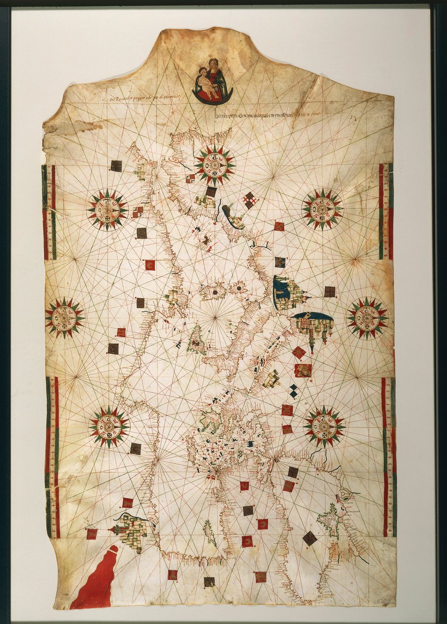Copia del XIX secolo del planisfero nautico di Juan de la Cosa da Juan de la Cosa