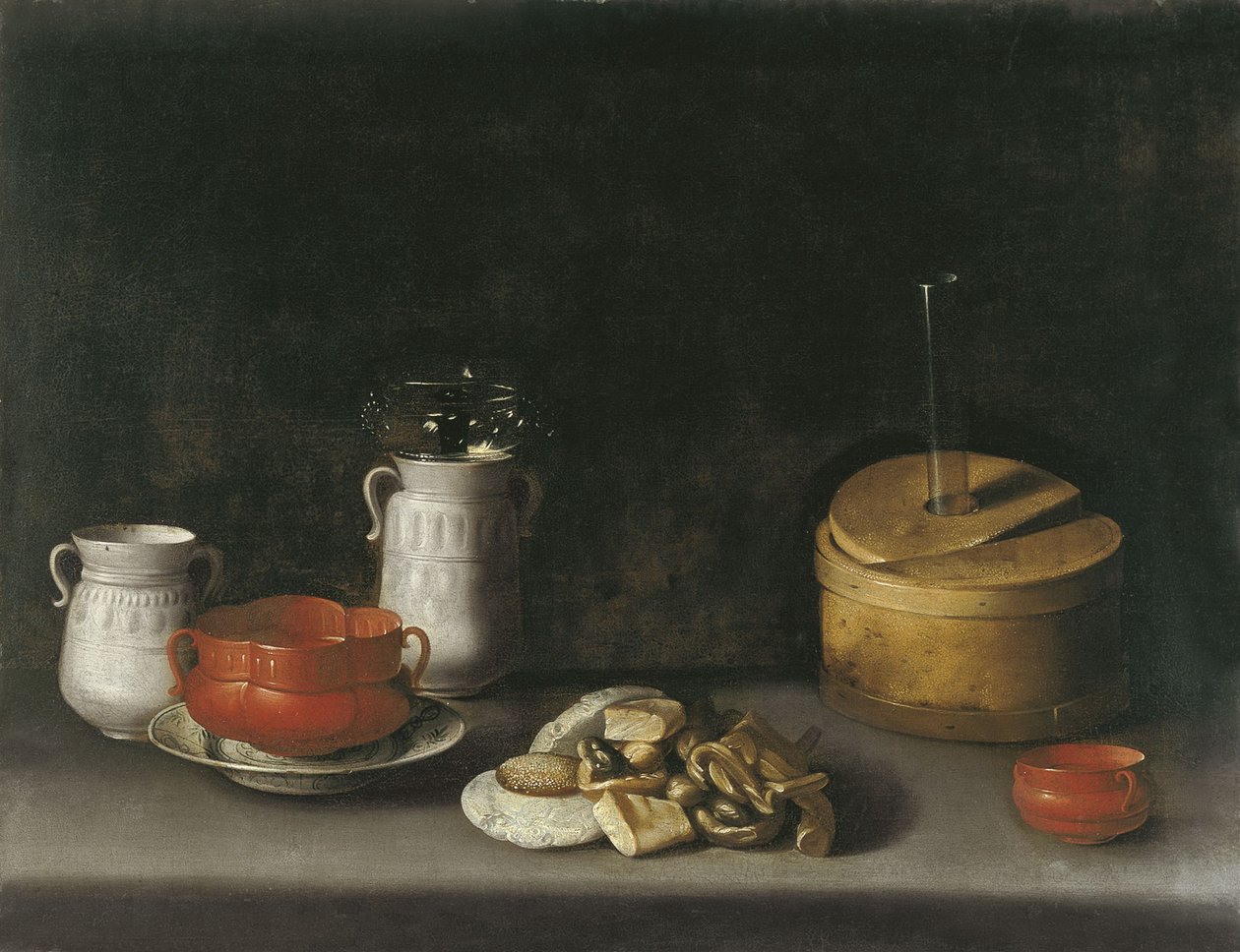 Natura morta con porcellana e dolci da Juan van der Hamen