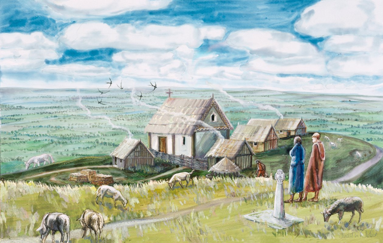 Insediamento monastico, Glastonbury Tor da Judith Dobie