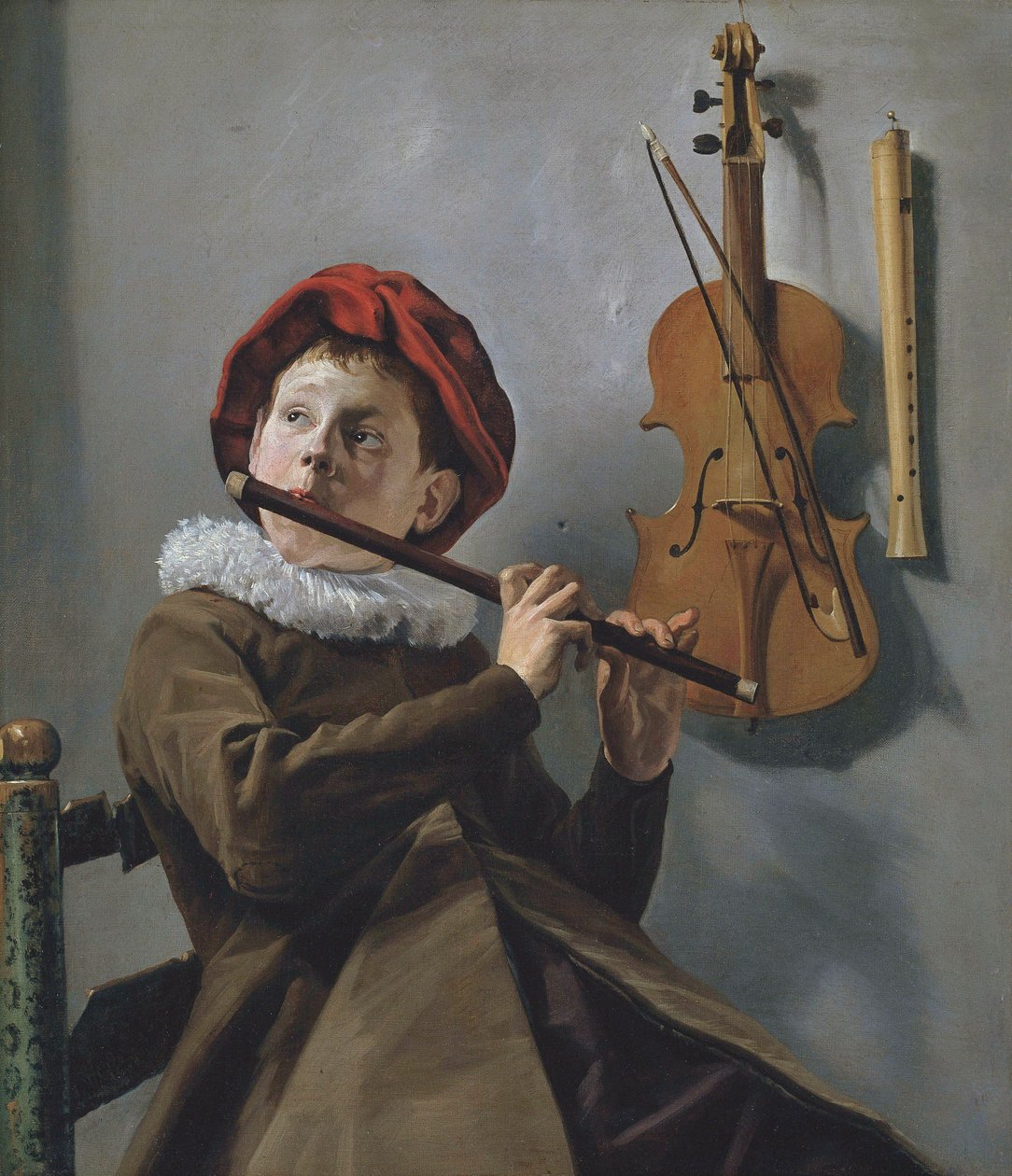 Ragazzo che suona il flauto da Judith Leyster