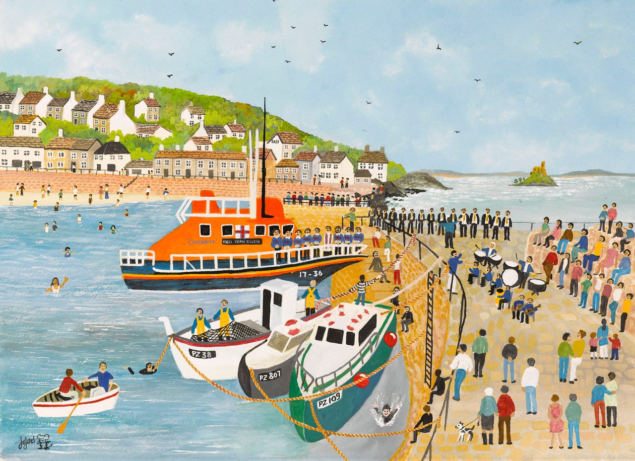 Benedizione della scialuppa di salvataggio a Mousehole da Judy Joel