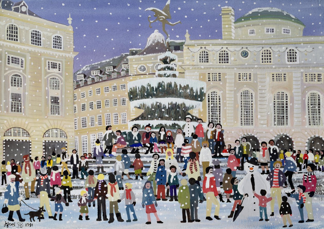 Scena di neve a Piccadilly da Judy Joel