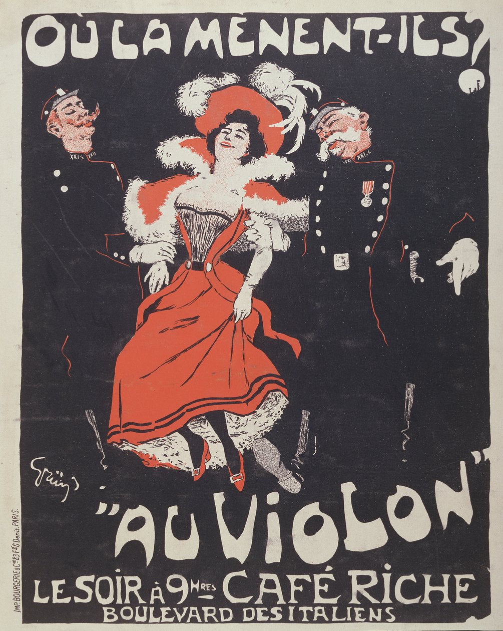 Poster per il Café Riche, c.1896 da Jules Alexandre Gruen or Grun