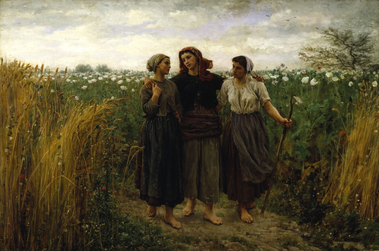Ritorno dai campi, 1871 da Jules Breton
