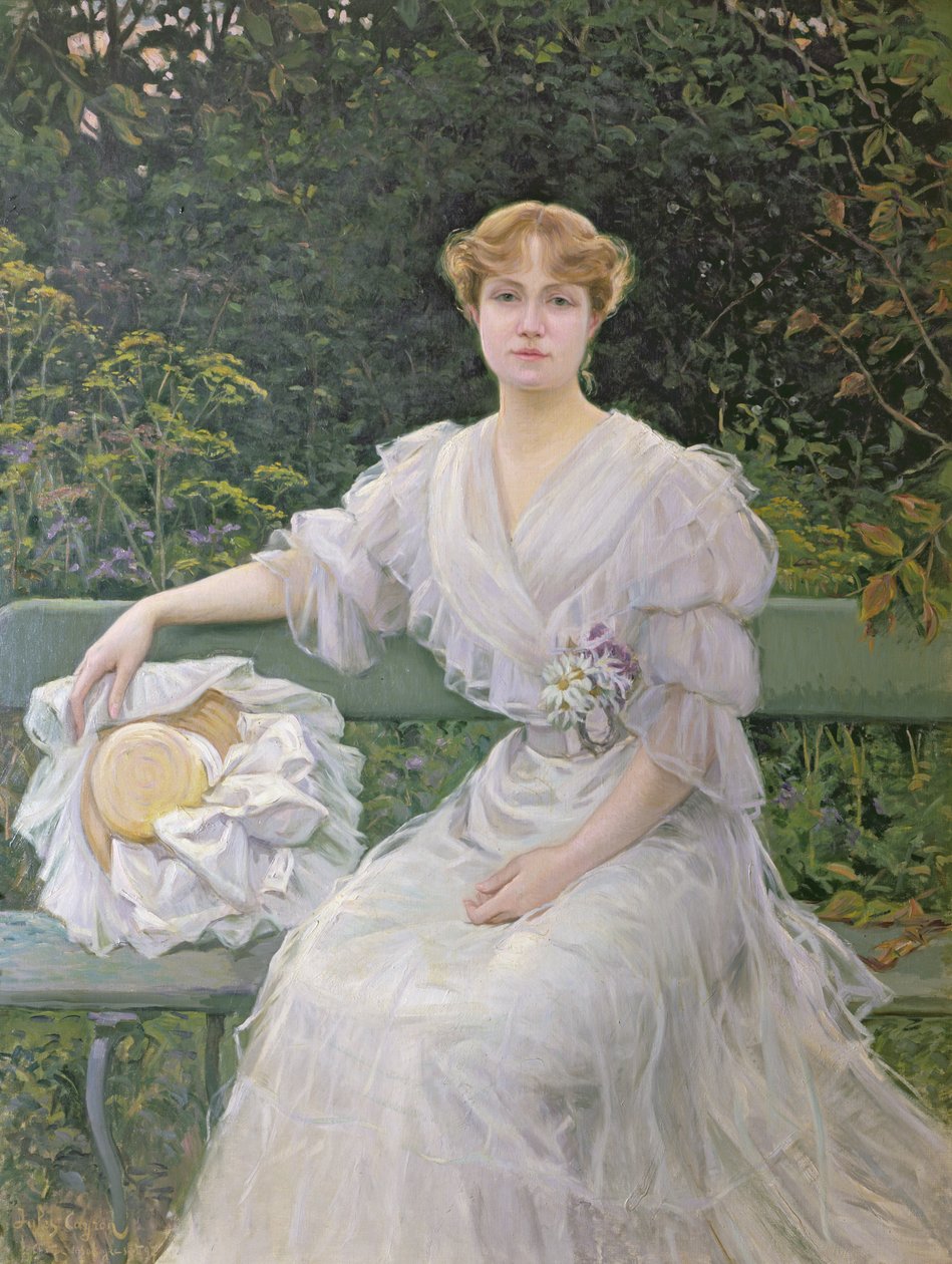 Ritratto di Marguerite Durand (1864-1936) 1897 da Jules Cayron