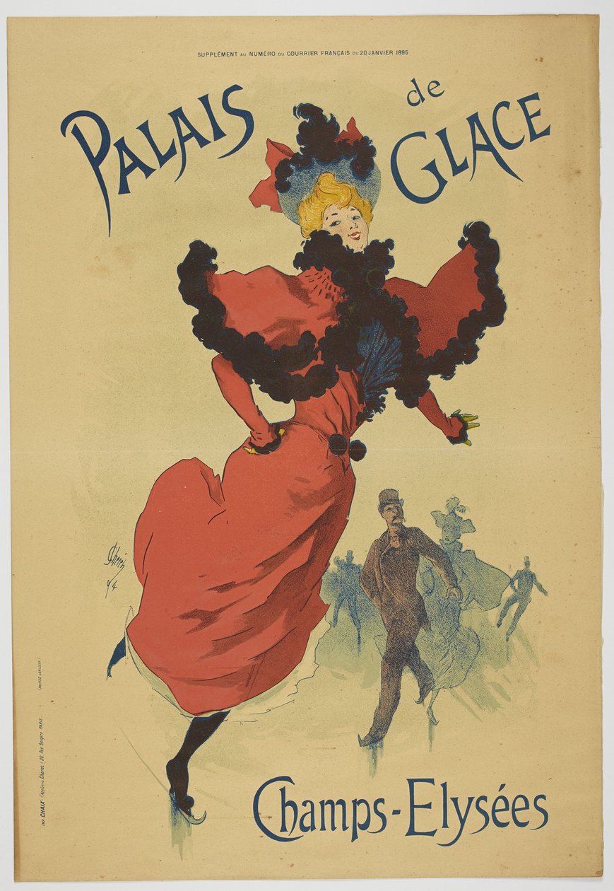 Palais de Glace Champs-Elysées, 20 gennaio 1895 da Jules Cheret