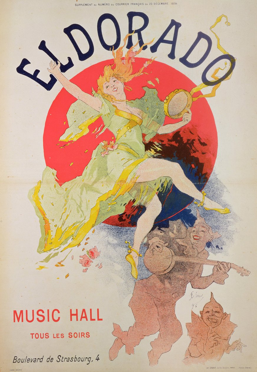 Poster per El Dorado di Jules Cheret (1836-1932) da Jules Cheret
