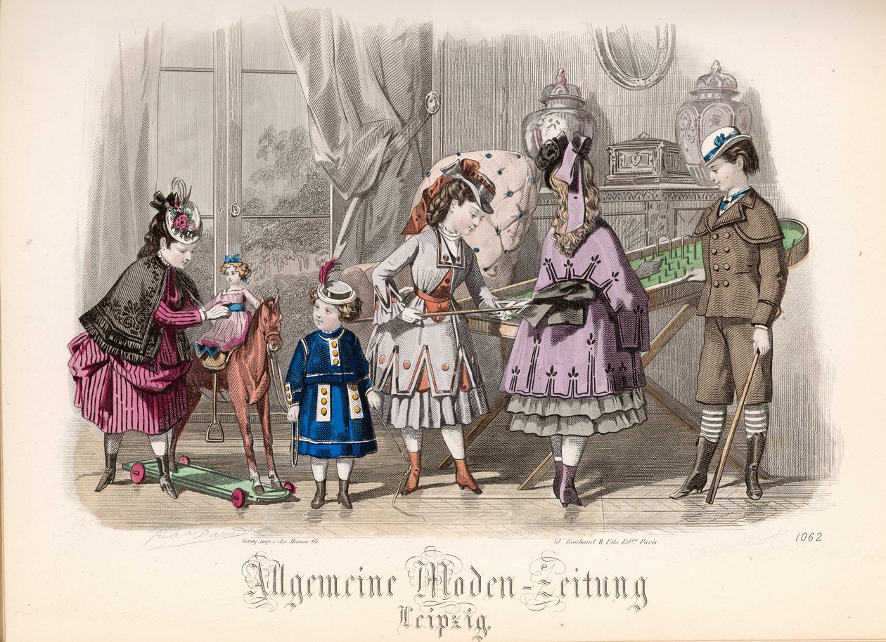 Bambini che giocano, tavola di moda da 