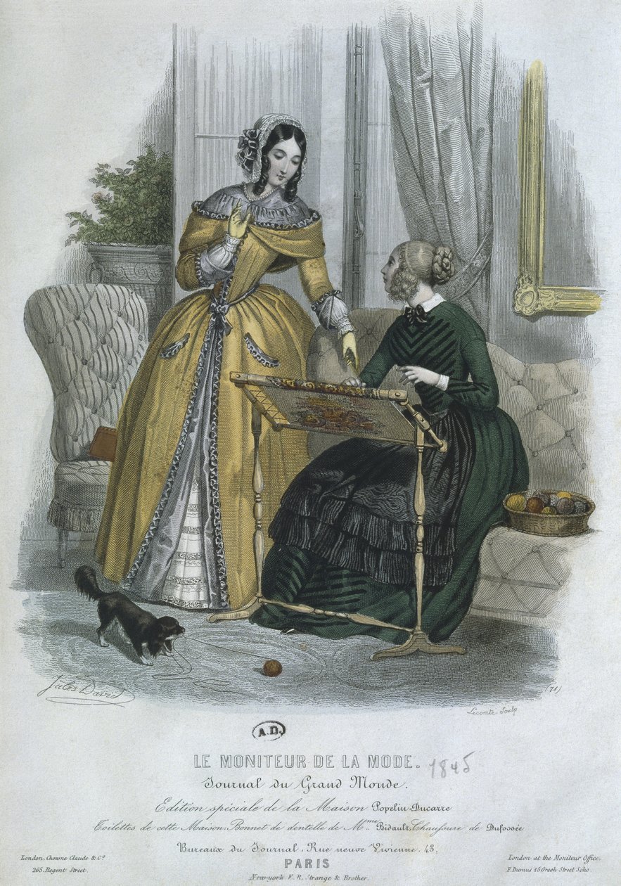 Tavola di moda, Parigi, illustrazione da 