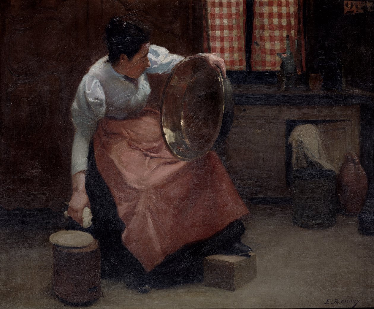 Donna che strofina da Jules Ernest Renoux
